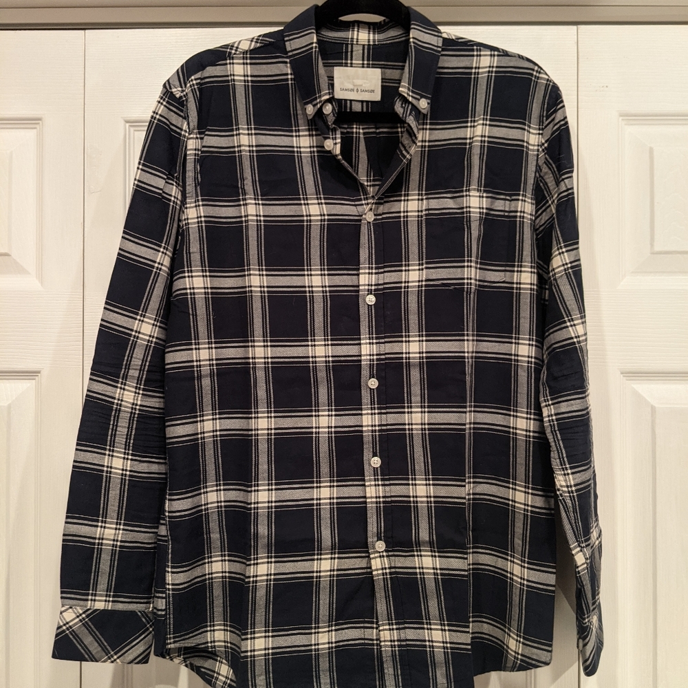 Samsoe & Samsoe Navy Flannel Shirt